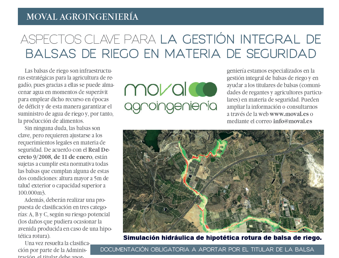 Artículo de Moval en revista FECOREVA
